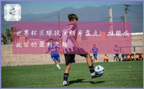 世界杯买球投注赔率盘点：谁能成就你的盈利之路